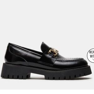 STEVE MADDEN - Lando Black Leather Shoes